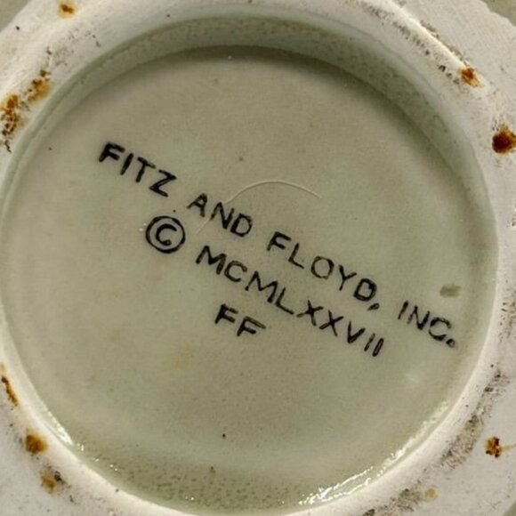 Vintage Fitz and Floyd Bird Hatching From Egg Vase Mug Ceramic Signed Dated 1977 - Picture 8 of 10